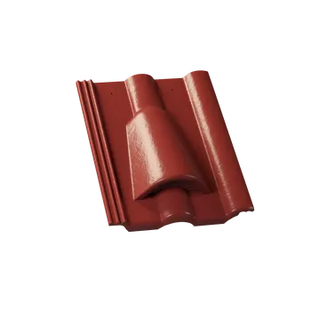 betonová krytina KM Beta BRILIANT - taška větrací - višňová