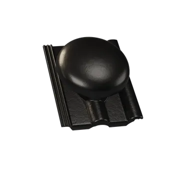 Střecha KM Beta BRILIANT - taška betonová odvětrávací pr.150mm, komplet - černá