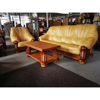 Sedací souprava Rustikální kožená sedací souprava 4sedák mercedes