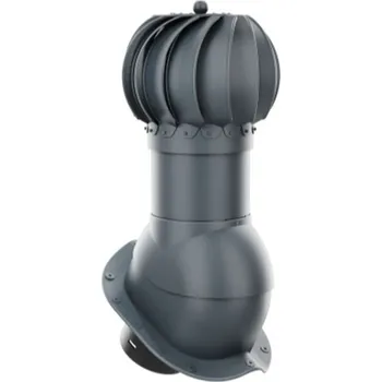 HPI - rotační odvětrávací set pro plechové krytiny pr.150mm - antracit, nejvyšší profil