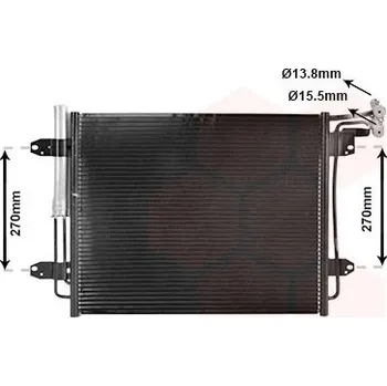 Výparník klimatizace Kondenzátor, klimatizace VAN WEZEL 58015713