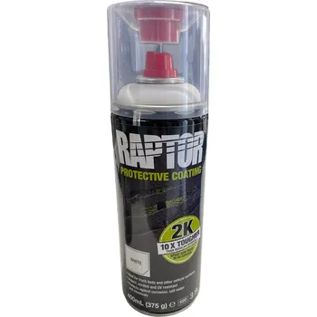 Autolak U-POL RAPTOR Liner , 2K spray 400ml Barva: Bílá