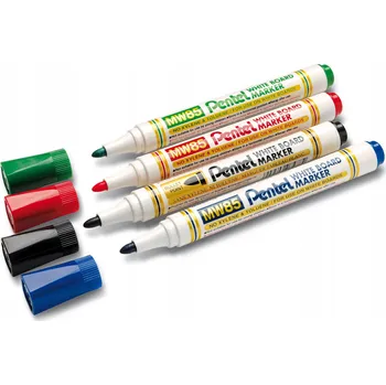 Popisovač na bílou tabuli červený Pentel popisovače barevné alkoholové intenzivní 4 ks