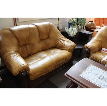 Sedací souprava Rustikální kožené sedací soupravy SANREMO - 3+1+1