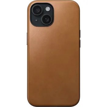 Telefonní příslušenství Nomad Modern Leather Case Nomad Modern Leather Case - ochranný kryt s MagSafe pro iPhone 15, hnědá Hnědá