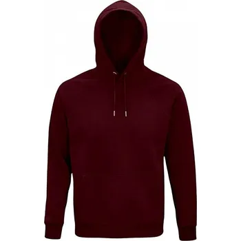 Pánská mikina Sol's Unisex mikina Stellar ze směsi organické bavlny 280 g/m Barva: Vínová, Velikost: S L03568