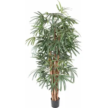 umělá květina Umělá Rhapis palma deluxe, přírodní kmeny, 210cm