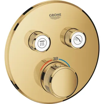 Vodovodní baterie Baterie podomítková termostatická Grohe Grohtherm SmartControl 2-cestná Cool Sunrise 29119GL0