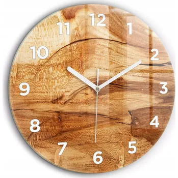 Hodiny Nástěnné hodiny Wallfluent hnědé 60 cm