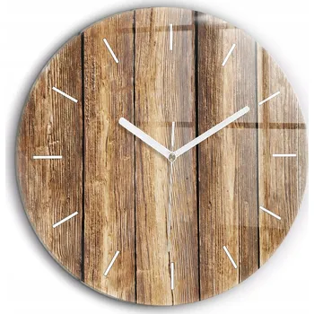 Hodiny Nástěnné hodiny Wallfluent hnědé 60 cm