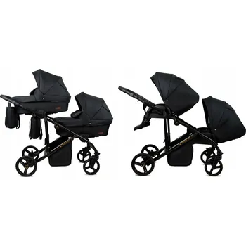 Kočárek Kočárek pro dvojčata 2v1 BabyLux TRAILUX DUO ALU - sportovní kočárek a hluboká korba
