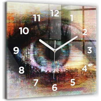 Hodiny Nástěnné hodiny Wallfluent oranžové odstíny 30 cm