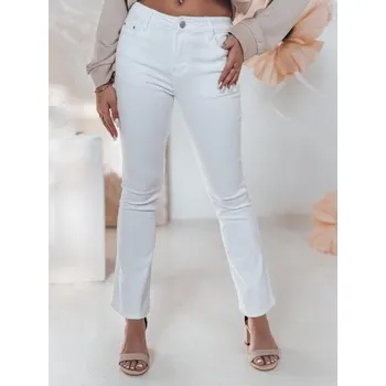 Dámské džíny Dámské džíny do zvonu ELVIRA bílá