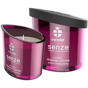 Intimní hygienický prostředek Swede Senze Massage Candle Ecstatic Jasmine Ylang Ylang 50ml