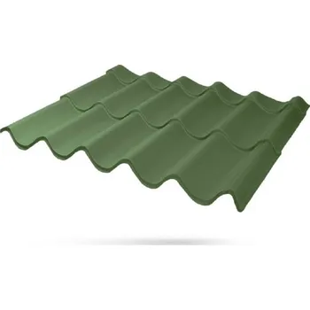 plechová krytina Lindab - Topline Classic krytina polyest 25um tmavě zelená RAL6003