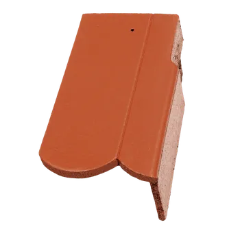 Střešní krytina Terran RUNDO - taška okrajová 3/4 levá - cihlově červená