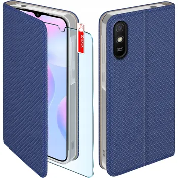 Pouzdro na mobilní telefon Flipové pouzdro KrainaGSM pro Xiaomi Redmi 9A, modré