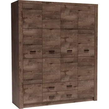 Obývací stěna Skříň, jasan tmavý, INFINITY I-18