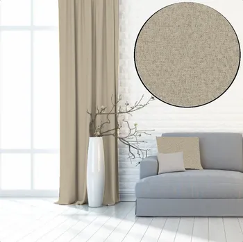 Dekorační látka Blackout Pure šedo-hnědá bez obšití 280