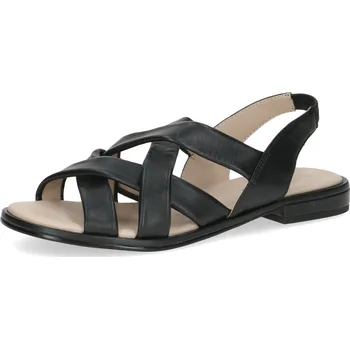 Dámské sandále Dámské kožené sandály 9-28101-44-022 Caprice černá Barva: black nappa, Velikost: 38