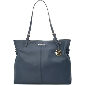 Michael Kors Modrá kožená kabelka Modrá