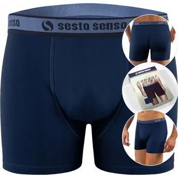 Pánské oblečení Sesto Senso Spodní Prádlo Boxerky modré velikost XXL
