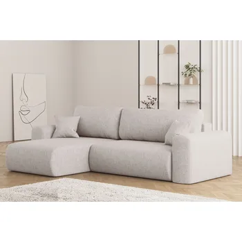 Sedací souprava Rozkládací sedací souprava do L Capri - Béžová 03