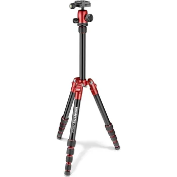 Stativ Manfrotto MKELES5RD-BH stativ s kulovou hlavou, malý (červený)