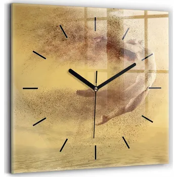 Hodiny Nástěnné hodiny Wallfluent béžové 30 cm