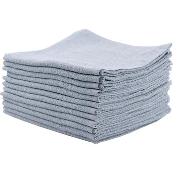 Bavlněné ručníky Sibel Bob Tuo - 50 x 85 cm - 12 ks, světle šedé (3511100) + dárek zdarma