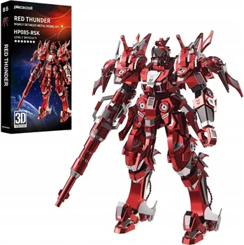 Obraz 3D Gundam Mecha kovové Puzzle Model sbírka Dárek RED THUNDER
