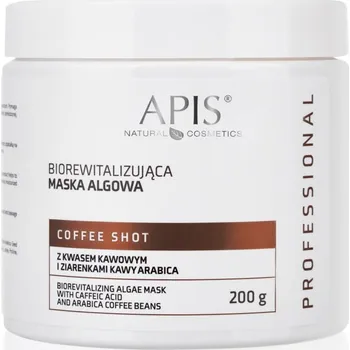 Pleťová maska Apis Natural Cosmetics Coffee Shot revitalizační maska s výtažky z kávy 200 g