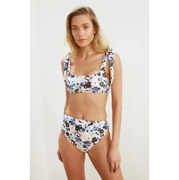 Dámská móda Bikiny spodní díl Trendyol Patterned Trendyol krémová 1456283