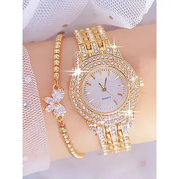 Náhrdelník Dámský set hodinky, náramky a doplňky TF461 Barva (Varianta): golden