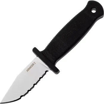 kapesní nůž Demko Knives Armiger 2 - Clip Point - Zoubkovaný - Černý ARM2-4034SS-CP-SERR