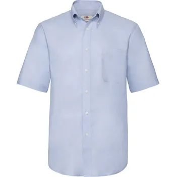 Chlapecké oblečení FRUIT OF THE LOOM F12•SHORT SHIRT OXFORD SHIRT Fruit of the Loom šedá 3067905