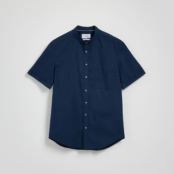 Pánská košile Reserved - Košile regular fit s vysokým podílem bavlny - tmavomodrá - 029EH-59X - 029EH-59X-L