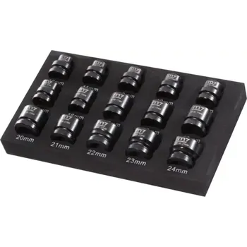 Sada nářadí 15-dílná sada hlavic Mighty Seven M7 MA-42015M - 1/2", 10-24mm, v krabici s pěnovou výplní