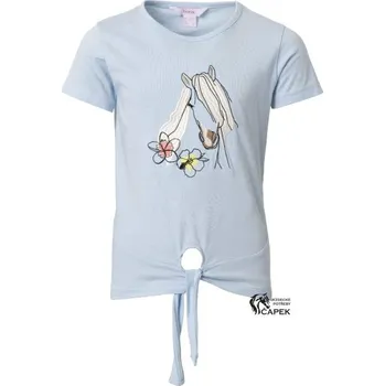 Dětské tričko Horze -SOENA- - Sv. modrá - 122/128