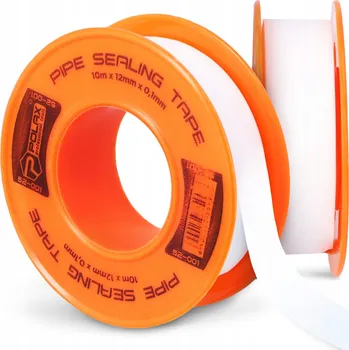Lepicí páska 2x TEFLONOVÁ PÁSKA NA ZÁVITY 10m 12mm Vysokoteplotní Těsnící PTFE