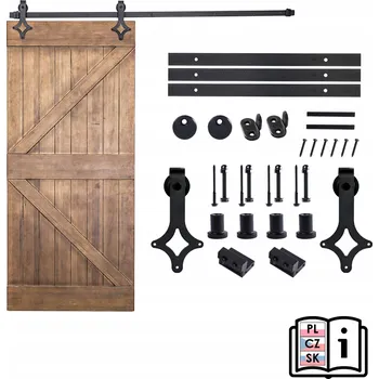 Systém pro posuvné dveře na stěnu 150 cm Bokko 3 m