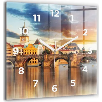 Hodiny Nástěnné hodiny Wallfluent hnědé 60 cm