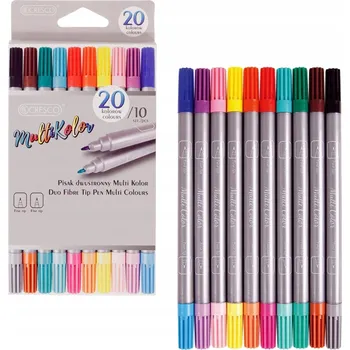 Dvoubarevné popisovače Cresco Fixy děti, sada 10 kusů ks