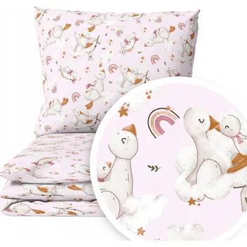 Povlečení Sada povlečení Čtyři Sloni 100 x 135 cm růžová