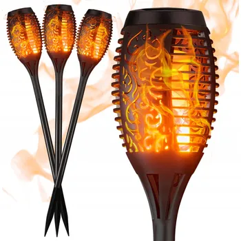 Venkovní osvětlení Solární lampa zapichovací lampa ORIOS černá 51 cm 4 ks