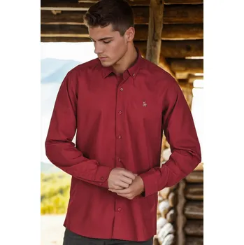 Pánská košile Pánská košile dewberry dewberry tmavě červená 2681251