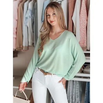 Dámský svetr Dámský svetr nadměrné velikosti NORVAN mátový