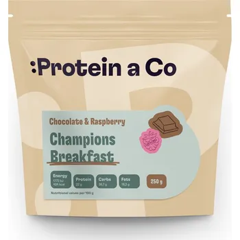 Protein Protein a Co Champions Breakfast - snídaňová směs 250 g Příchuť: Coconut & Peach