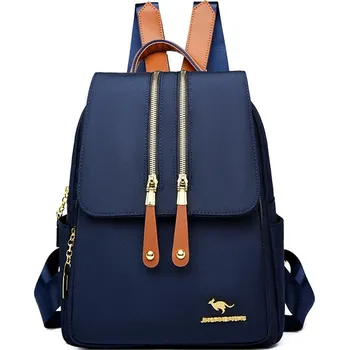 Městský batoh Dámský kožený batoh FLY664 Barva (Varianta): Tmavě modrá