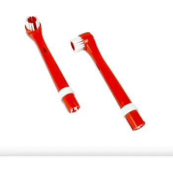 Náhradní hlavice k elektrickému kartáčku TLAPKOVÁ PATROLA Náhradní hlavice červená, 2 ks